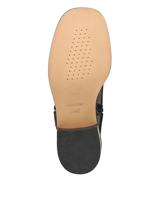 Geox Black 450Mm Nalvia Buckle Strap Boots