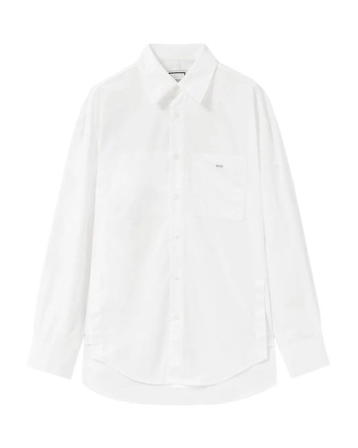 Wooyoungmi White Pocket Logo Shirt for men