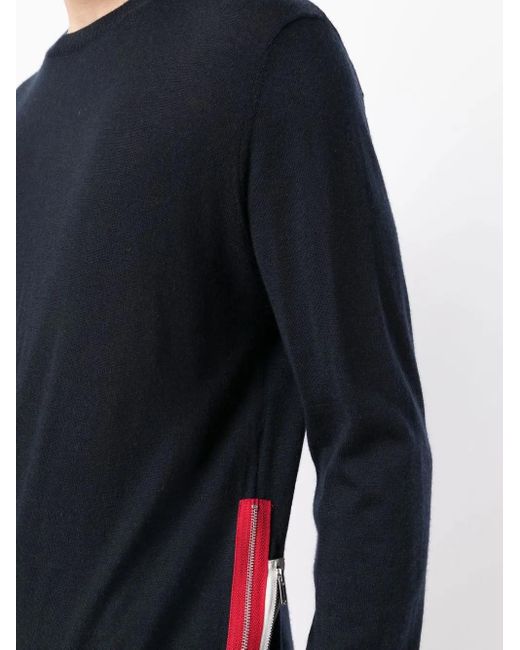 Undercover Blue Side-Slits Cashmere Jumper for men
