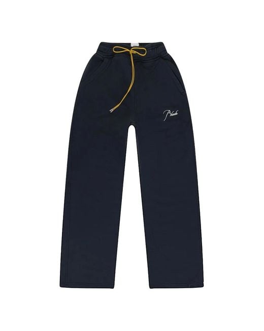 Rhude Blue Drawstring Sweatpants for men