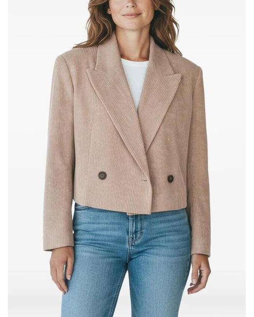 Brunello Cucinelli Natural Corduroy Cropped Blazer