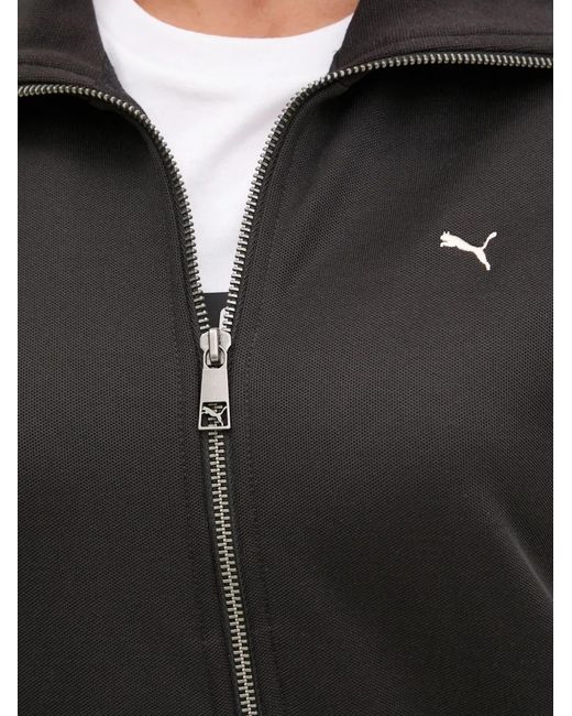 PUMA Black T7 Zip-Up Sweatshirt