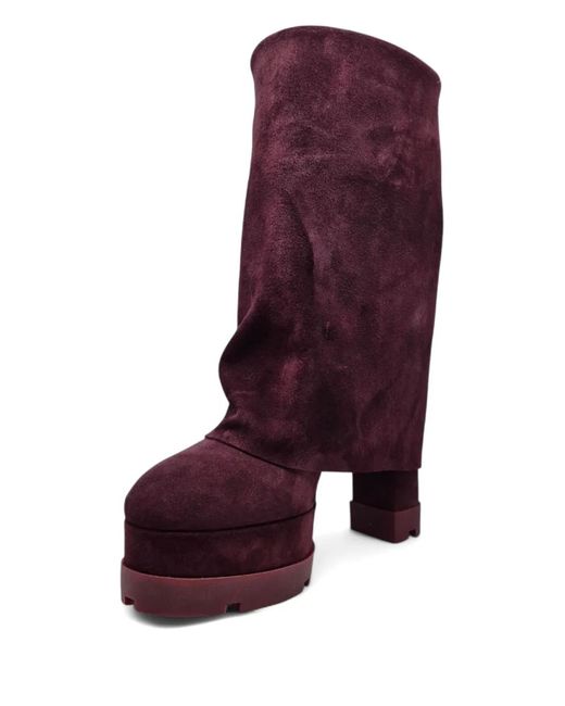 Casadei Purple 120Mm Nancy Boots