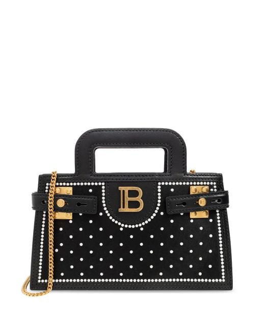 Borsa Tote B-Buzz Piccola di Balmain in Black
