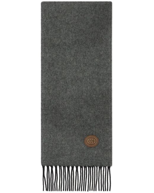 Gucci Kasjmier Sjaal in het Gray voor heren