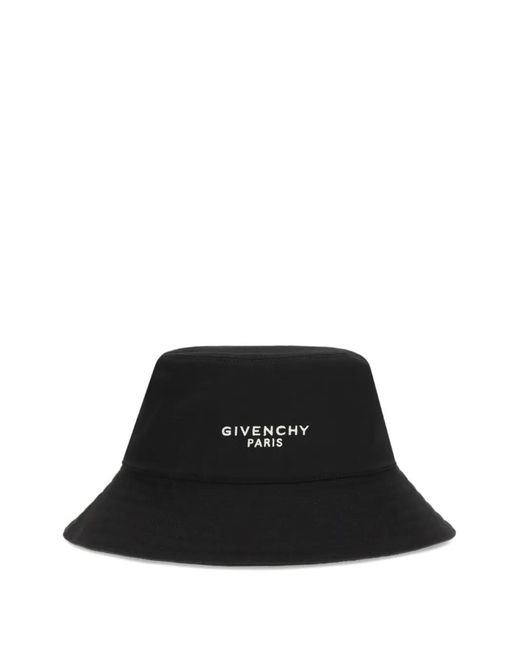 Givenchy Black Loose Paris Bucket Hat for men