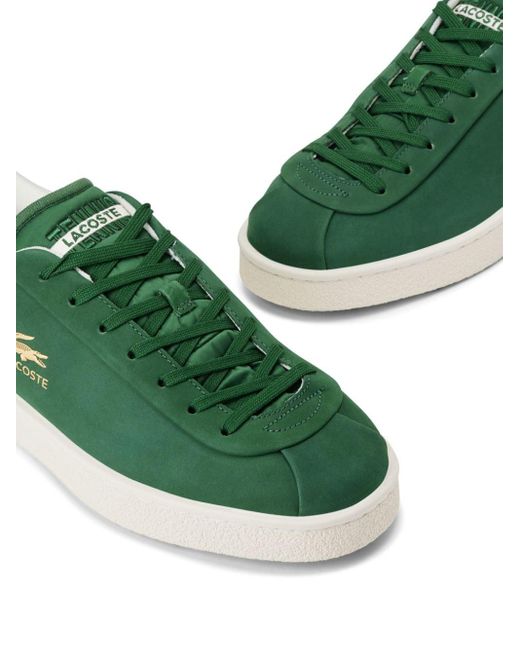 Lacoste Green Baseshot Leather Sneakers for men