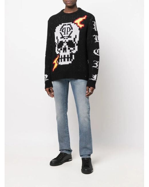 Philipp Plein Black Jumper for men