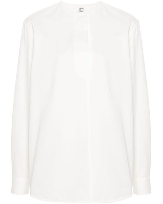 Blusa senza colletto di Totême  in White