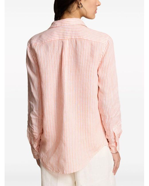 Polo Ralph Lauren ストライプ リネンシャツ Pink