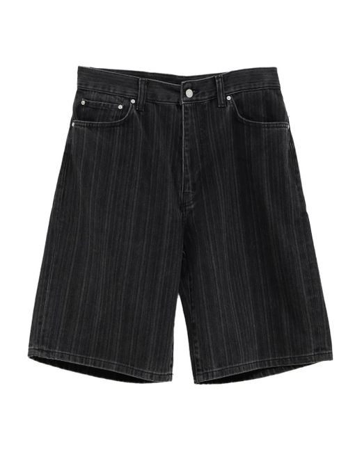 Carhartt Jeans-Shorts mit Nadelstreifen in Black für Herren