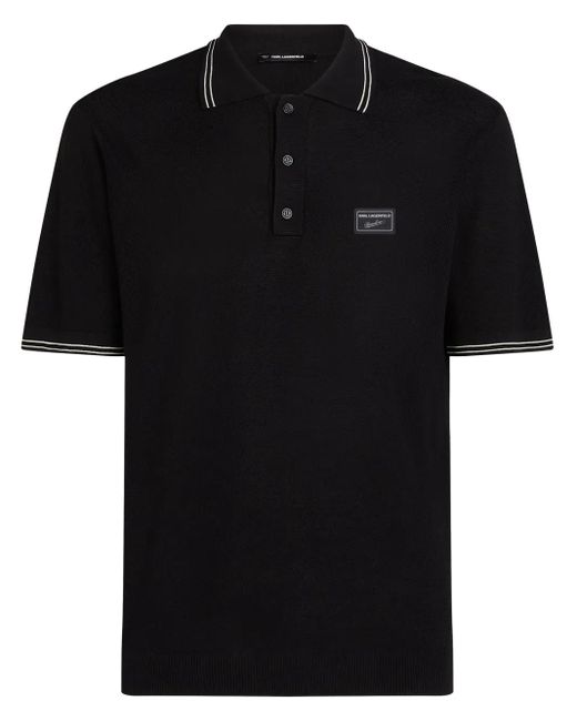 メンズ Karl Lagerfeld X Borsalino ポロシャツ Black