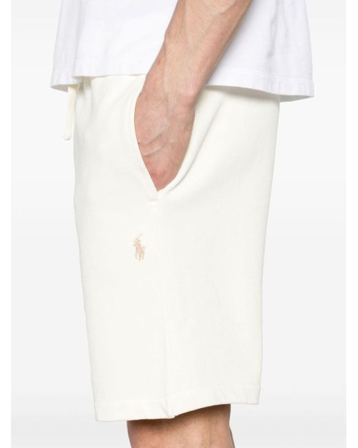 Pantalones cortos de deporte Polo Pony Polo Ralph Lauren de hombre de color White