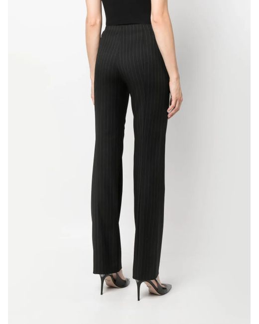 Patrizia Pepe Gray Pinstriped Trousers