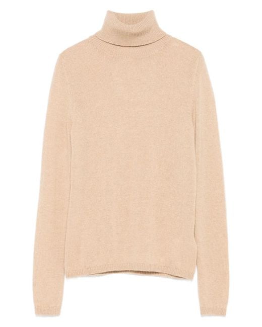 Eleventy タートルネック カシミアセーター Natural