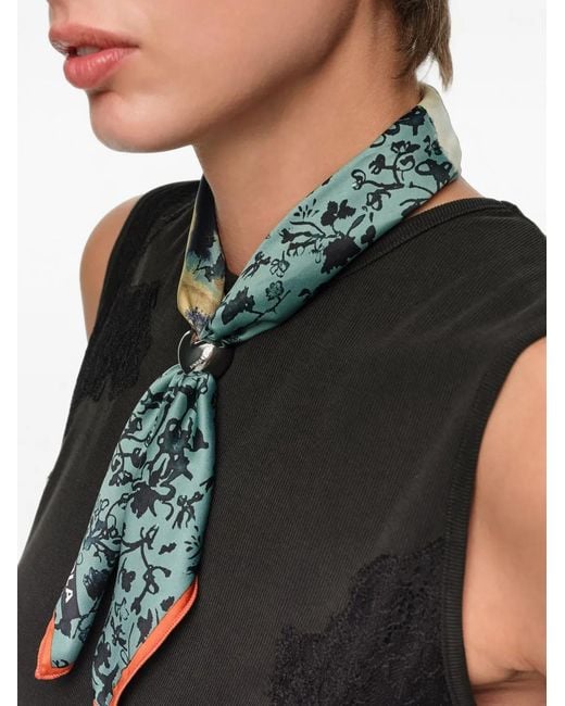 Bimba Y Lola Blue Breloque Pour Foulard Cygne