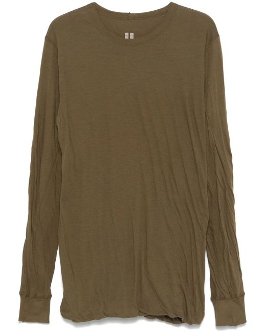 Rick Owens Green Cotton T-Shirt for men