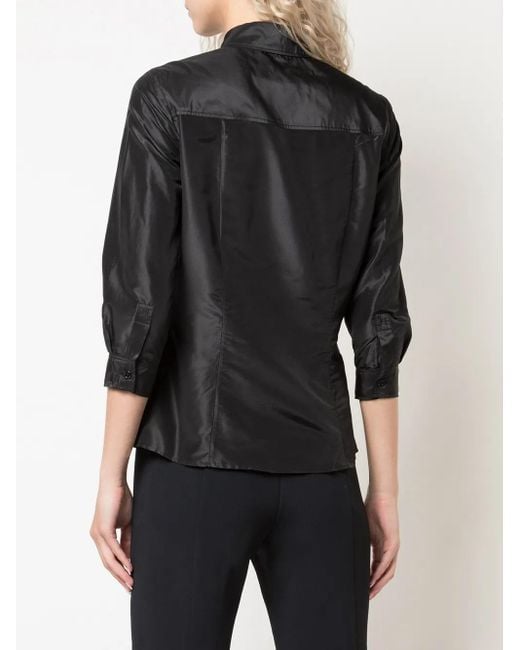 Carolina Herrera Black Three-Quarter Length Shirt