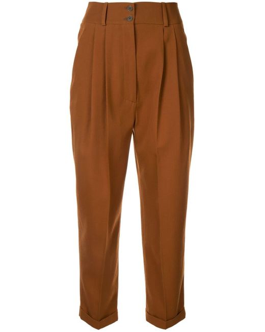Nehera Brown Cropped Trousers