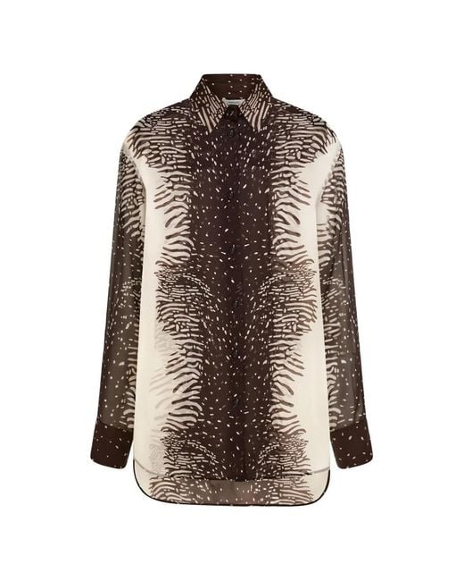 Ferragamo Brown Button Shirt