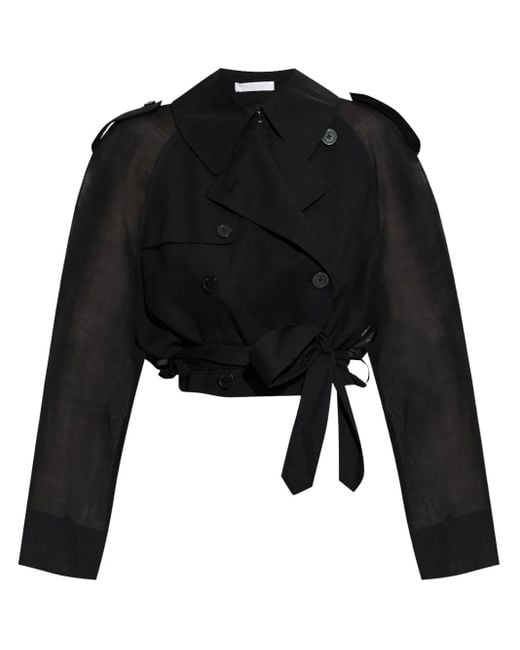 Manteau Court À Boutonnière Croisée Helmut Lang en coloris Black