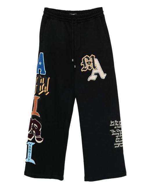 Amiri Black Applique Track Pants for men