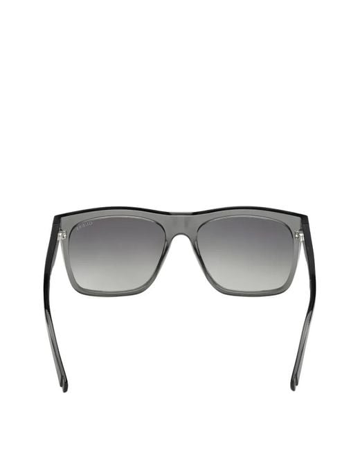 GUESS EYEWEAR Gray Square-Frame Tinted Sunglasses for men