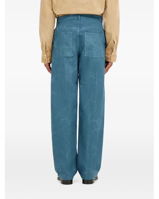 Ferragamo Blue Workwear Trousers for men