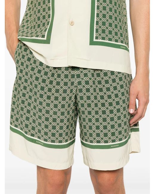 メンズ Sandro バミューダショーツ Green