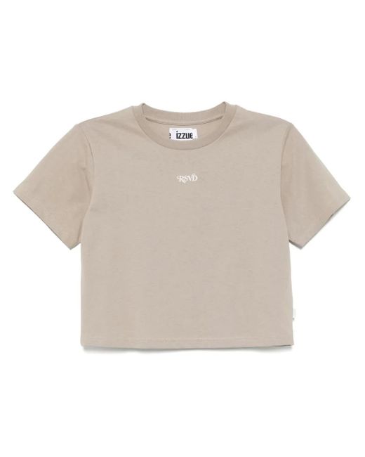 Izzue White Embroidered T-Shirt
