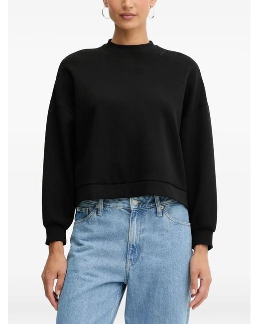 ARMANI EXCHANGE Black Mock Neck Sweatshirt