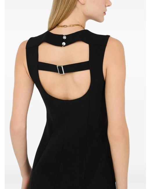 Vestido midi con abertura lateral Liu Jo de color Black