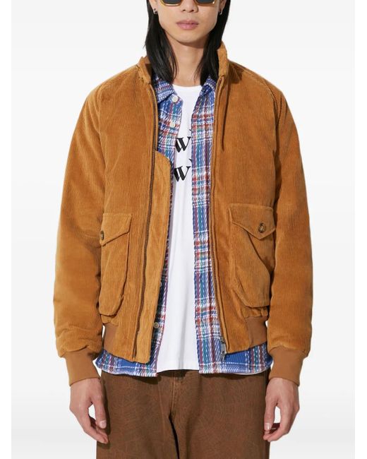 Baracuta G9 Cord AF Pocket Harrington Jacke in Brown für Herren