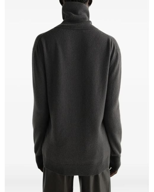 Lemaire Gray Stand-Collar Sweater