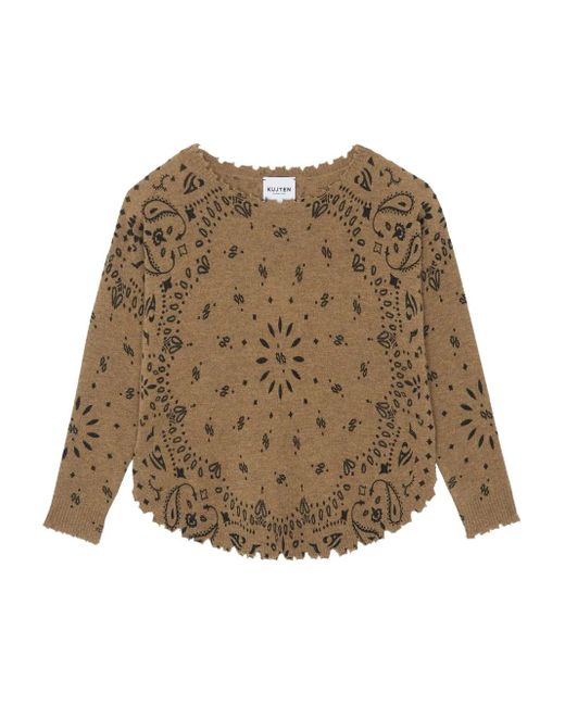 Kujten Natural Mela Bandana Sweater