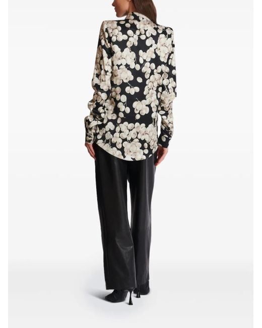 Balmain Blouse Met Print in het Black