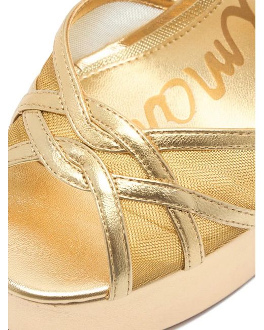 Sam Edelman Metallic-Effect Platform Sandals