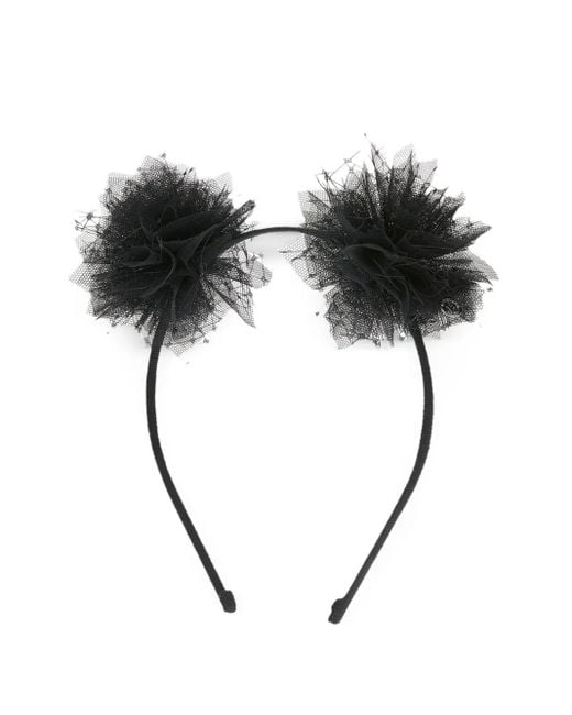 Maison Michel Black Yosh Headband