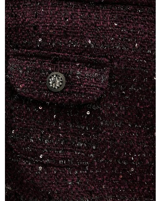 Morgan Black Button-Embellished Tailored Shorts