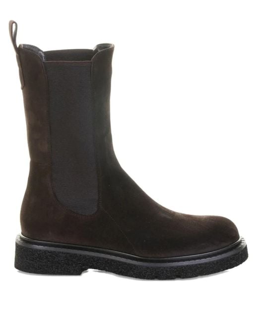 Guglielmo Rotta Black Chelsea-Boots aus Wildleder