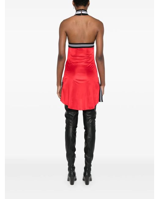 Off-White c/o Virgil Abloh Red Satin Mini Dress