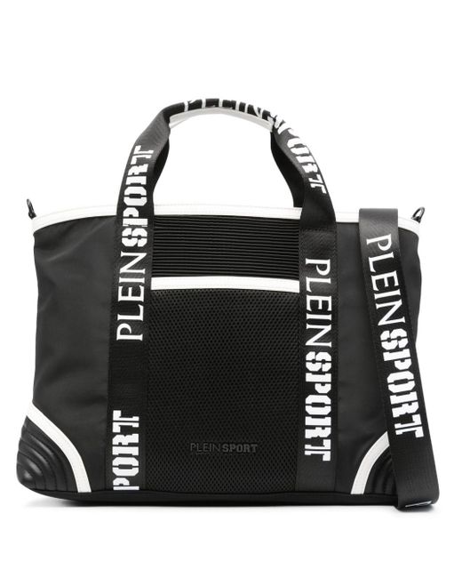 Philipp Plein Black Logo-print Tote Bag