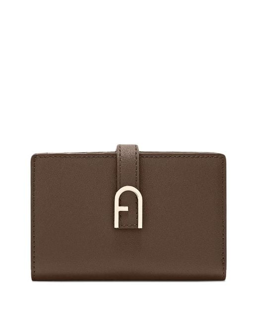 Furla Brown Buckle-Fastening Leather Wallet