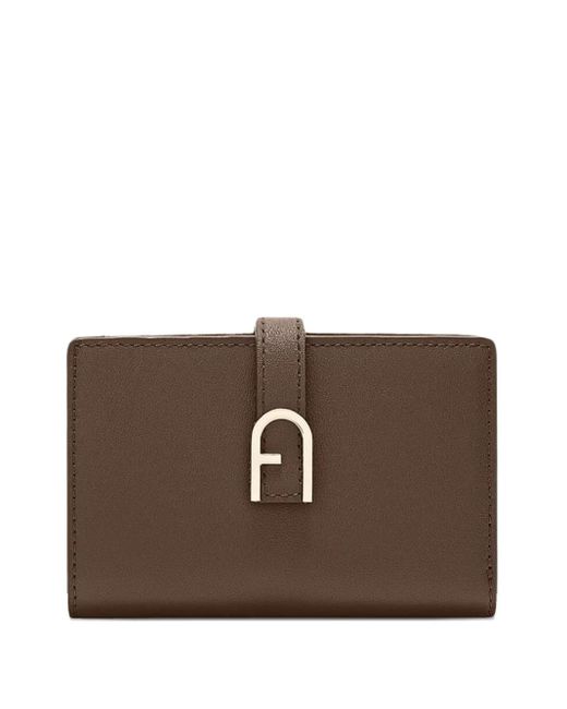 Furla Brown Buckle-Fastening Leather Wallet