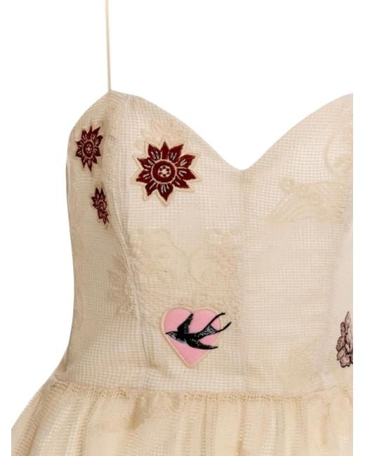 Agua Bendita Natural Ariadna Matches Embroidered Maxi Dress