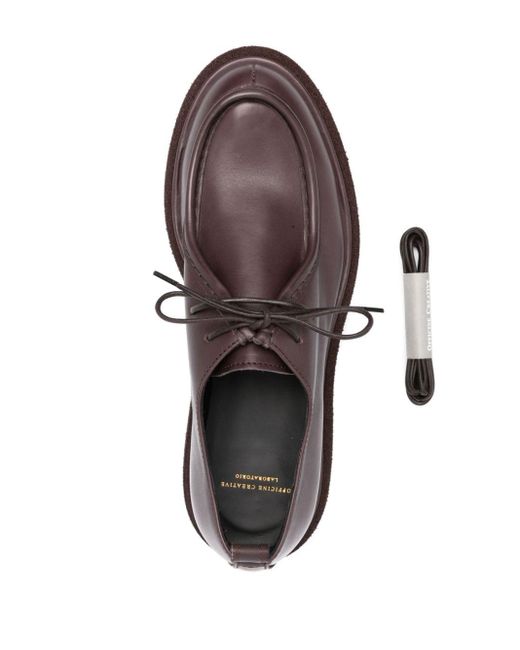 Officine Creative Brown Wisal 002 Leather Derby Shoes