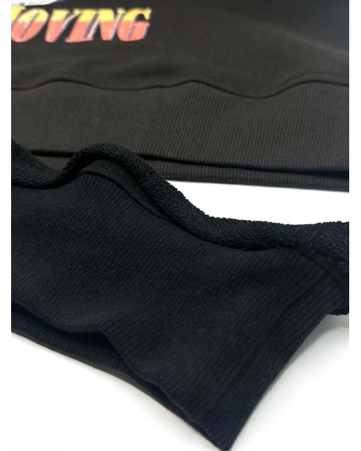 Haculla Black Crown Royal Asymmetric Hoodie for men