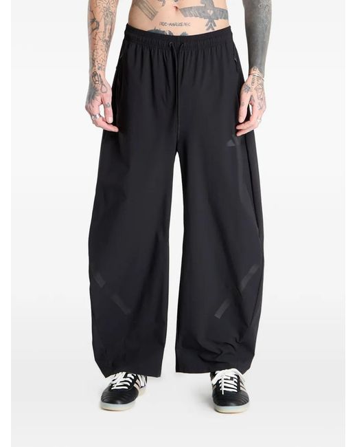Adidas Black Drawstring Track Pants for men