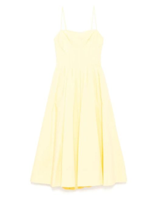 Jonathan Simkhai Yellow Midi Kittiya Dress