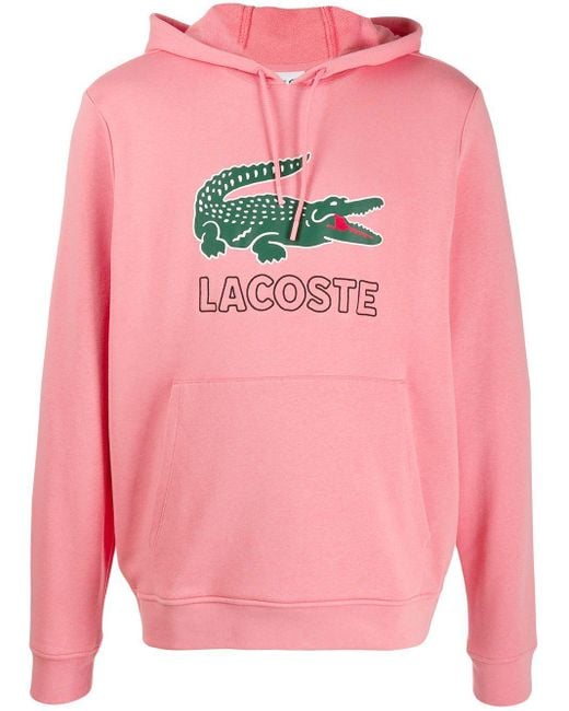 Lacoste Pink Hoodie for men